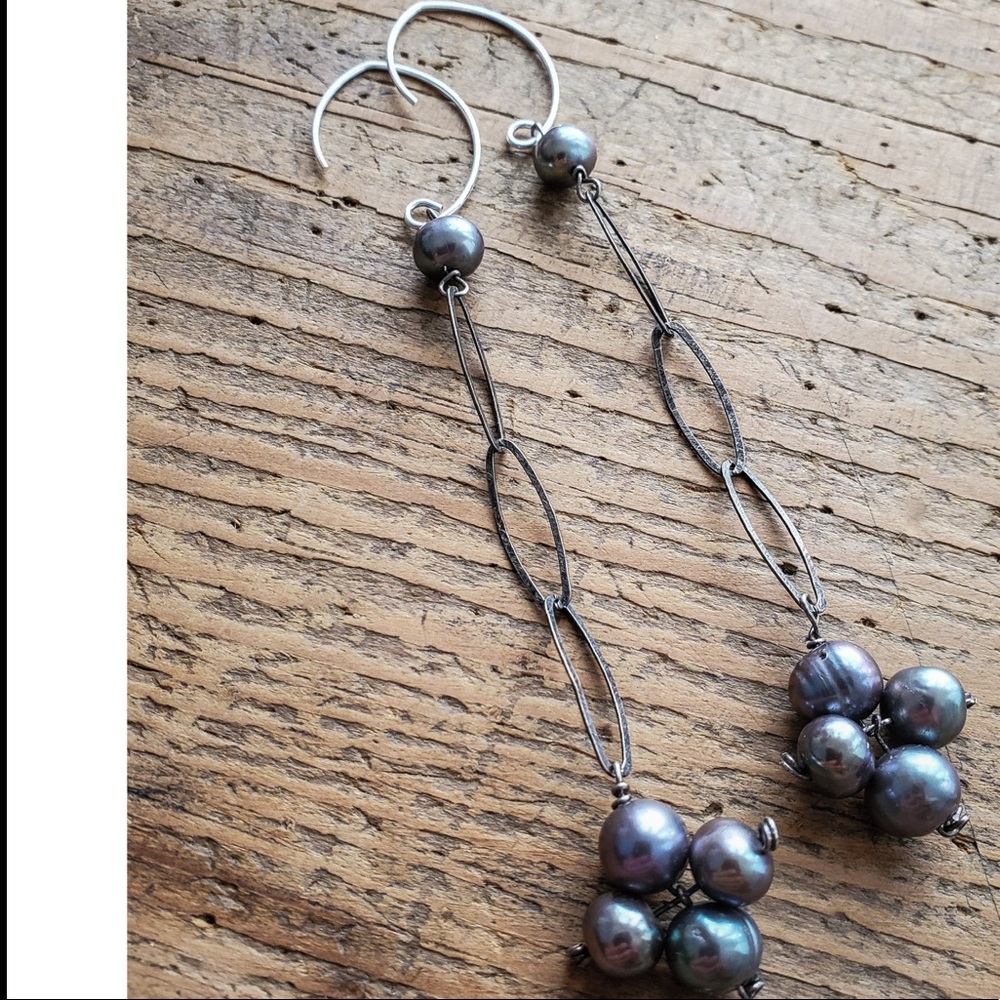 Lyric Lake  jewelry  Tahitian pearl earrings